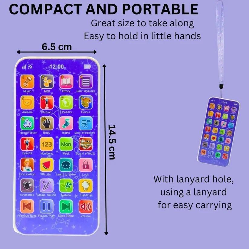 Eduphone 28 Educational Modes, Musical Educational Device with Rechargeable Battery Math, Words, Animals & More for Kids Learning